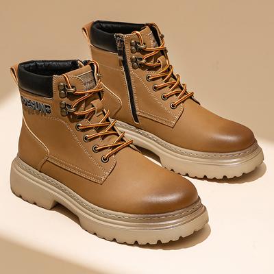 Mode Herren Neue Stiefeletten Echtes Leder Herren Motorradstiefel Handgefertigt Herren High Top Schuh Outdoor Herren Allround-Sneaker
