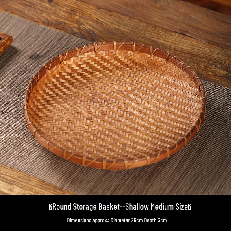 Handmade Lacquer Bamboo Fruit Basket