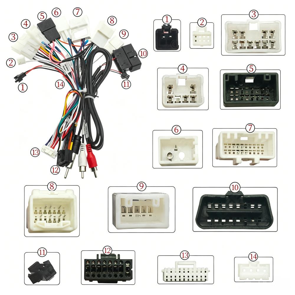 Toyota Corolla Camry Highlander 16-Pin Stereo Harness with Canbus Box