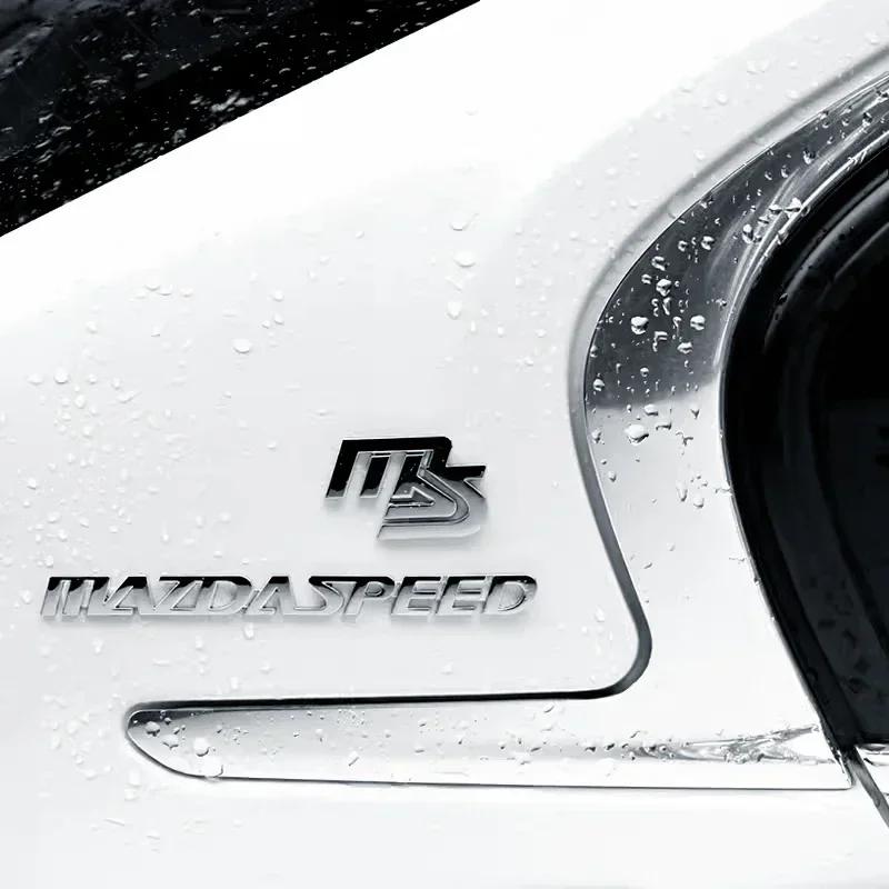 Auto Metall für MS MAZDASPEED Kühlergrill Logo Mazda 3 6 CX-3 CX-4 CX-5 CX-7 CX-9 Auto Styling 3D Emblem Schriftzug Aufkleber Kofferraum Aufkleber