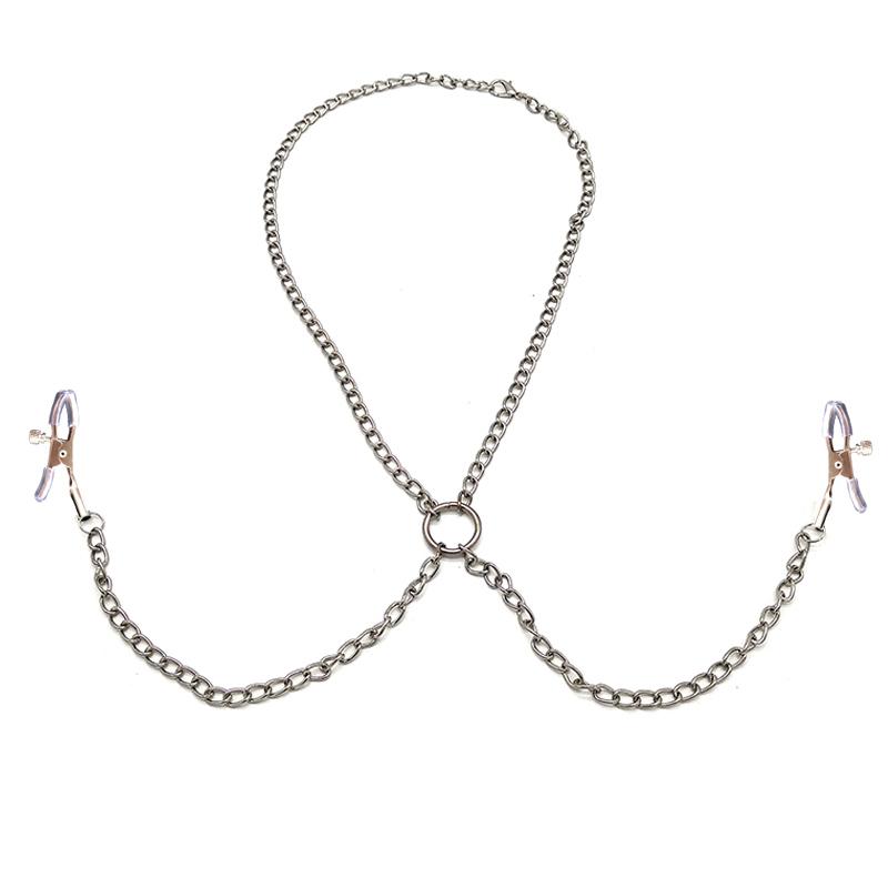 Neck Chain Erotic Nipple Stimulator Clamps BDSM Toys Breast Clips Flirting Pinzas Pezones Nipple Massager Clamp Adult Sex