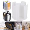 360° Rotation Storage Rack Disposable Cup And Lid Holder Coffee Cup Storage Dispenser Multifunctional Cup Organizers For Kitchen