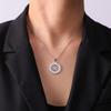 LIKGREAT Flower of Life Round Pendant Necklaces Stainless Steel Fashion Hollow Mandala Chakra Choker Jewelry Gifts for Women Men