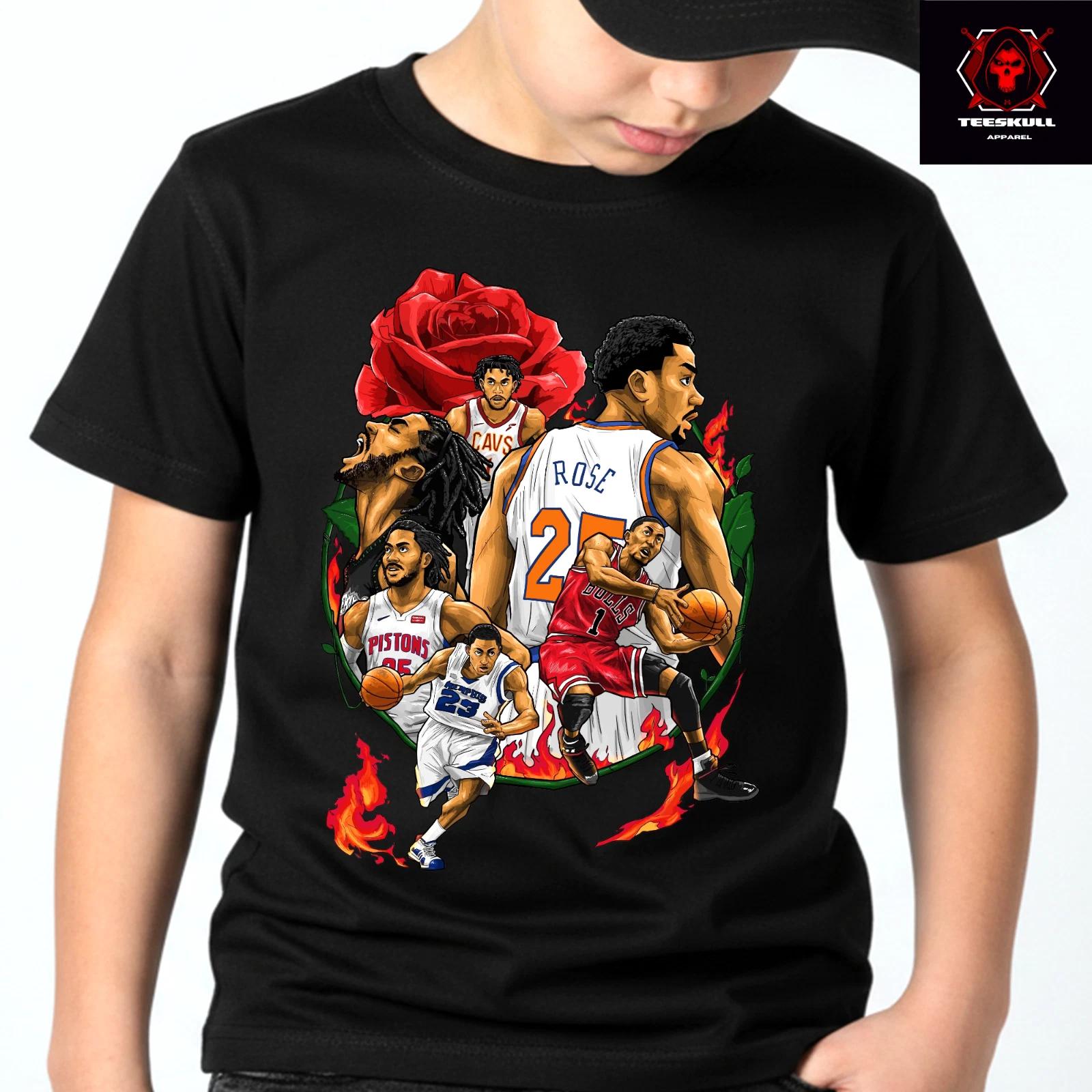 Derrick Rose NBA Superstars Tribute Unisex Premium Cotton T-Shirt M