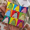 BBoJacksHHorseman Cushion Cover Inches Farmhouse Decor Home Throw Pillow Covers for Couch Decorations