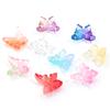 50pcs Butterfly Lampwork Beads 14x12mm Colorful Glass Loose Spacer Beads For Jewelry Making DIY Necklace Bracelets Accessories