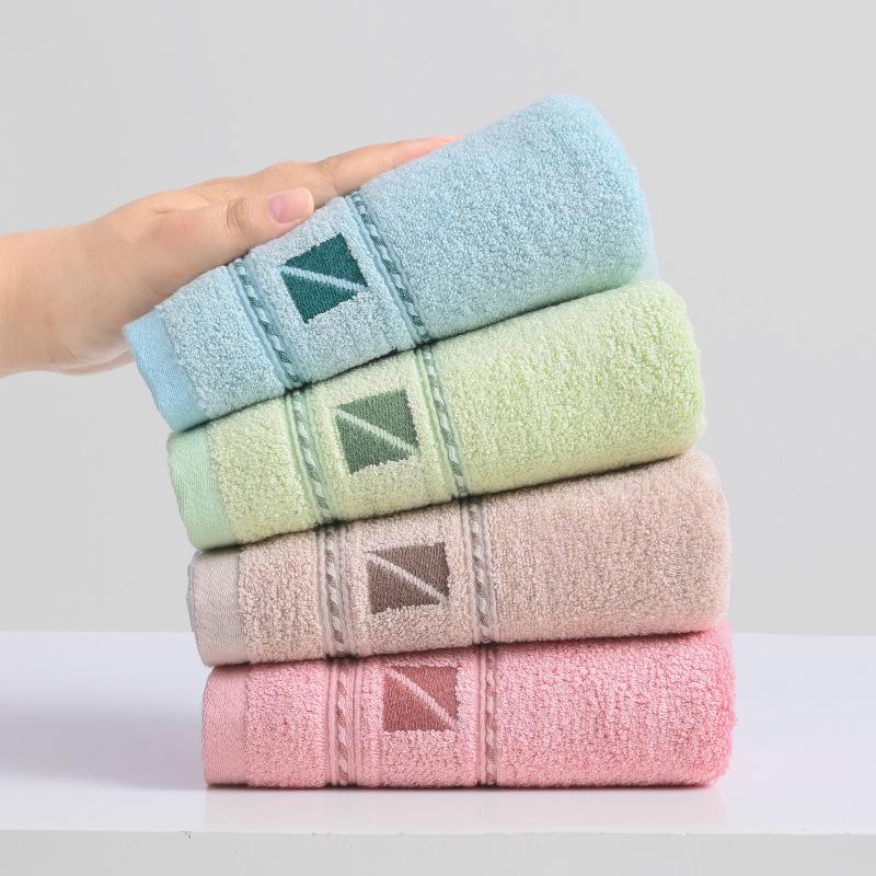 Custom Bamboo Jacquard Bath & Face Towels - Soft, Absorbent, Plain Color