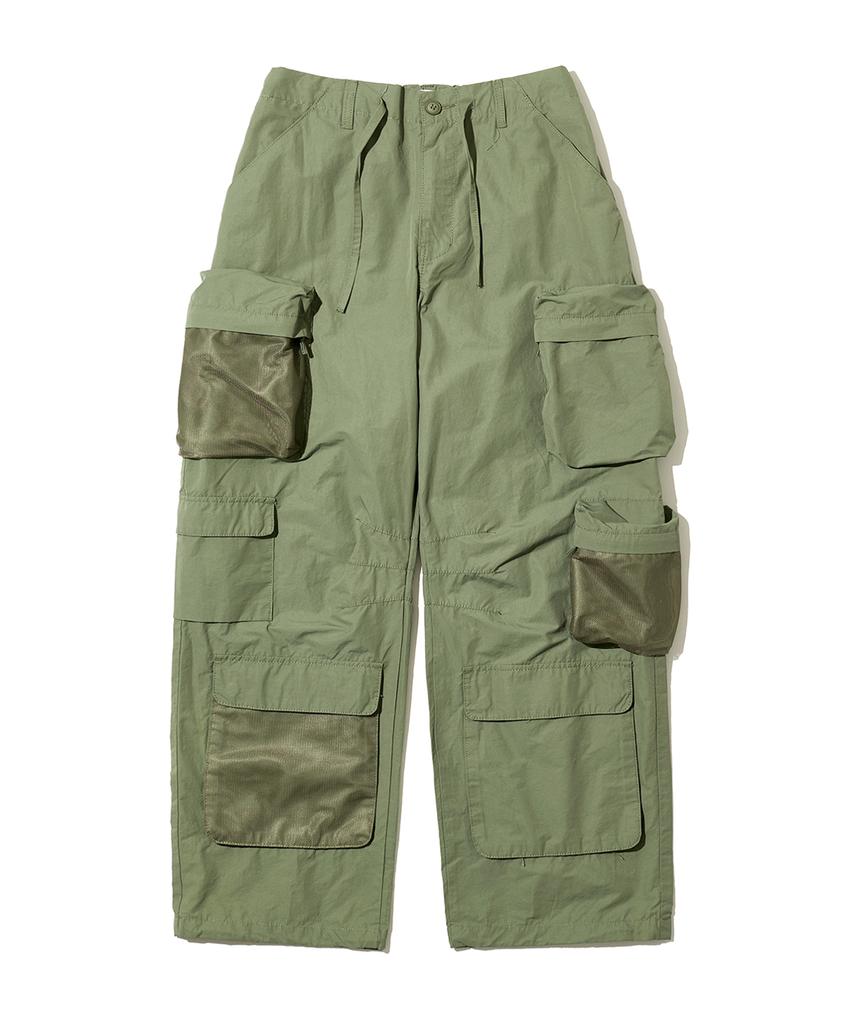 BIG UNION Mesh Cargo Pants / Khaki
