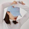 Allincomplete Round Logo Ball Cap Light Blue Denim