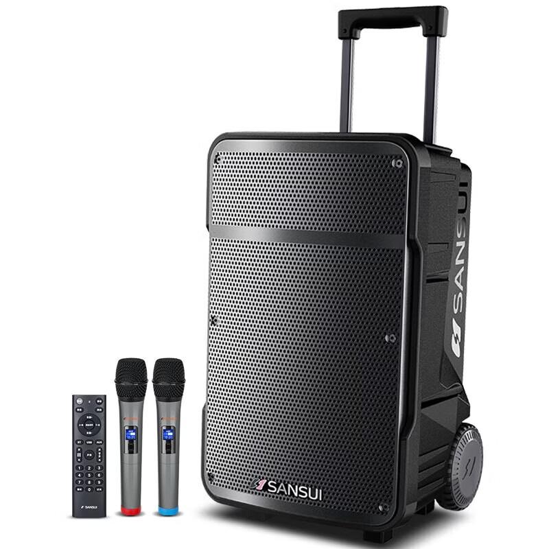 SANSUI A12 12-inch Portable Outdoor Karaoke Speaker CN plug (adapter included)