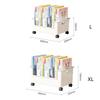 Multipurpose Desktop Storage Basket Movable Storage Container Wheeled Book Box  Stationery Storage