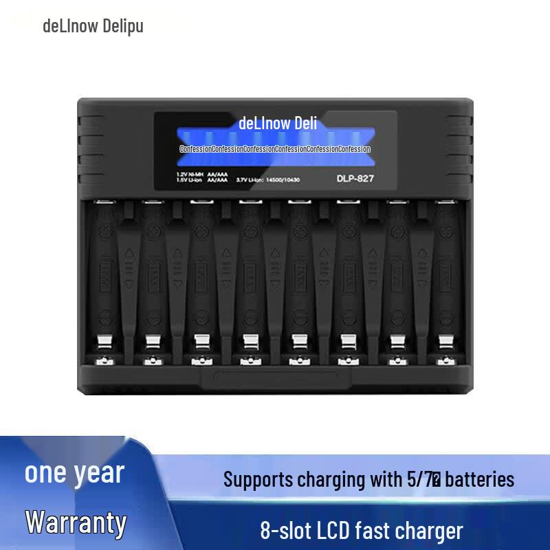 Delipow AA/AAA Lithium Rechargeable Batteries & Chargers CN Plug (adapter Included)
