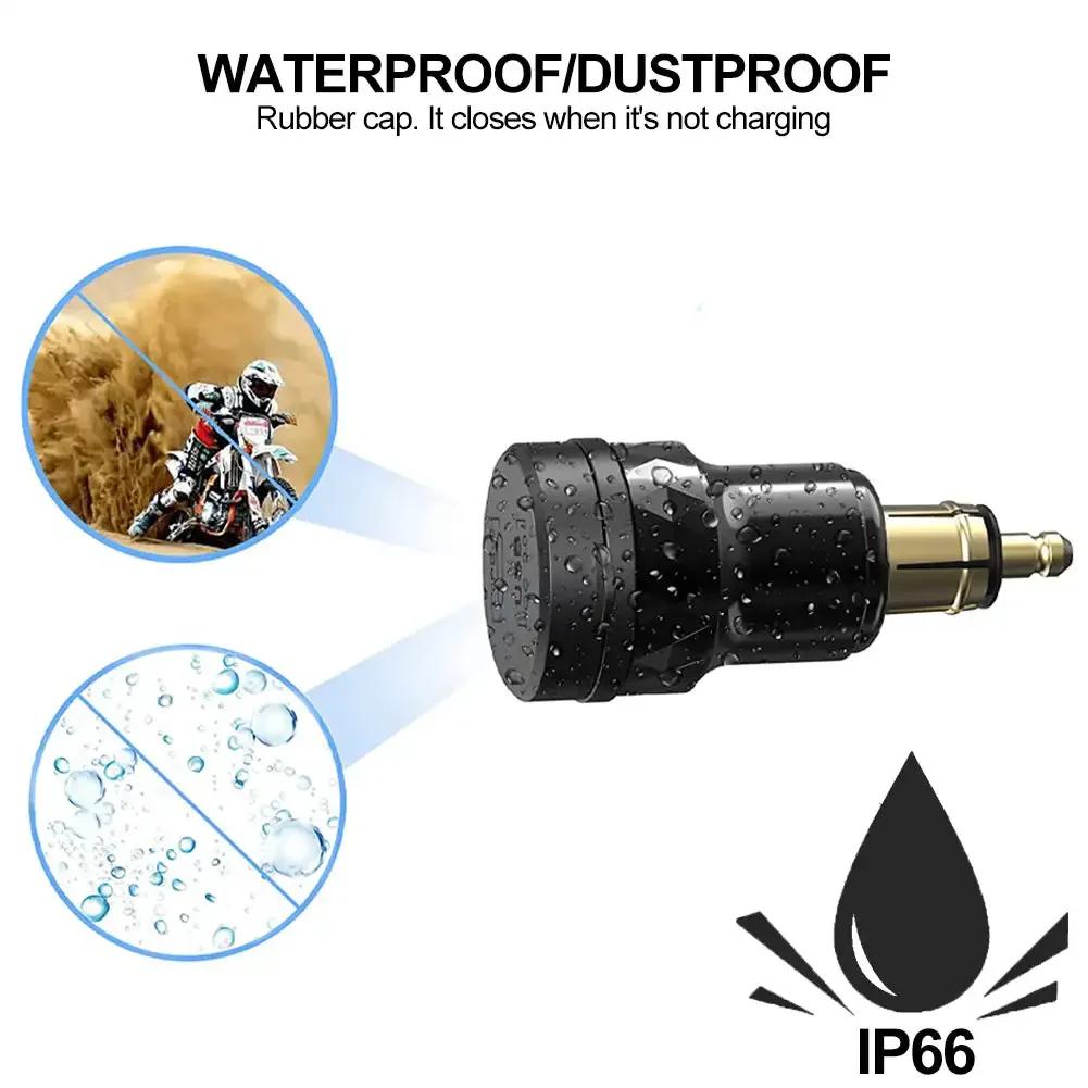 Univerzální vodotěsná 30W QC3.0 USB Typ C PD rychlonabíječka napájecí adaptér Hella DIN zástrčka zásuvka pro motocykl BMW Ducati Triumph