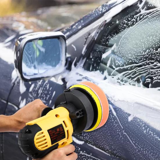 700W Adjustable Speed Car Electric Polisher Auxiliary Handle US/UK/EU/Australian Plug Car Polishing Machine Buffing Sponge Kit