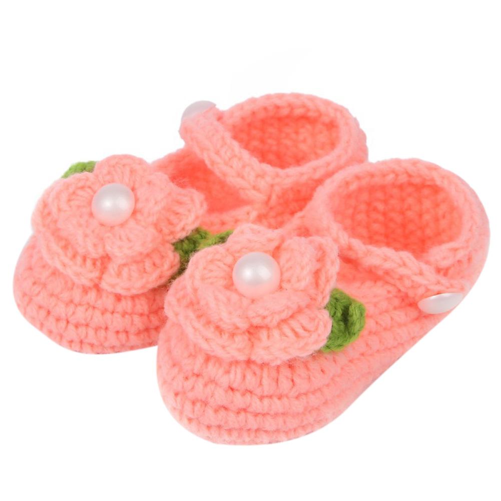 Handmade Baby Infant Boy Girl Crochet Knit Socks Crib Shoes Sandal Slippers 0-6M Handmade Baby Infant Boy Girl Crochet Knit Socks Crib Shoes Sandal Slippers 0-6M