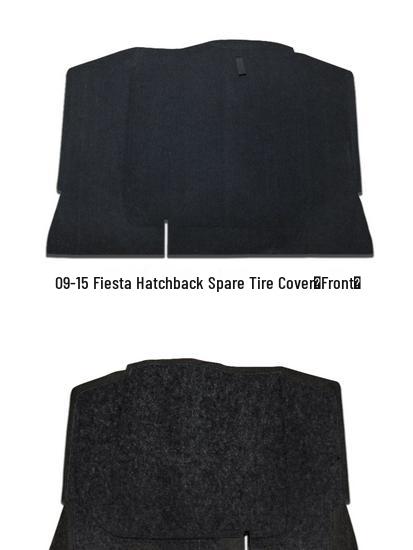 Ford Fiesta Hatchback/Sedan Rear Trunk Spare Tire Cover & Luggage Compartment Partition Mat