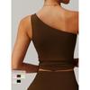 Cloud-Sensitive Waist-Tight Yoga Vest Quick-Drying Running Shockproof Sports One-Shoulder Intimates Workout Beauty Back Bra for Women