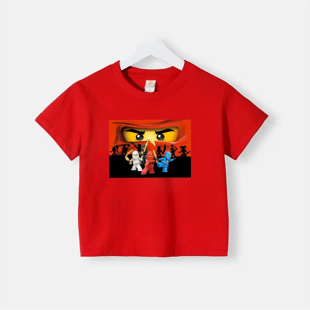 Sommer bedruckte Kinder T-Shirts Oberteil Baumwolle Teenager Junge Mädchen Kleidung Lässig Puppe Rundhals Kurzarm