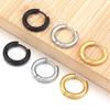 2pcs Stainless Steel Circle Hoop Earrings 10mm Simple Metal Round Earrings For Women Girls Piercing Jewelry Making Accessories