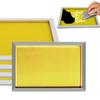 1Pc Stable Silk Screen Printing Aluminum Frame 43 X 31cm 17 X 12 Inch with 120T 300 Yellow Mesh for Making Stencil