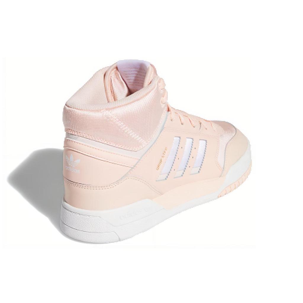 Adidas Originals Drop Step Retro Casual Durable High-Top Skate Shoes Women Sneakers Ice-Crystal-Pink EE5229