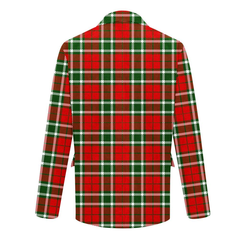 Herr Tryckt Manchester Varm Fickkavaj Kofta Herr Casual Kostym