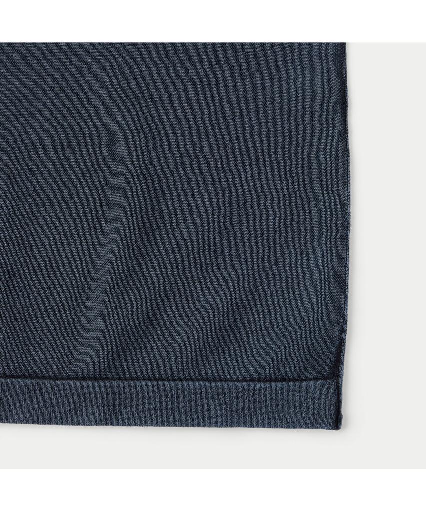 Silijeu Garment Dyed Open Collar Sweater Sawam26581Bud