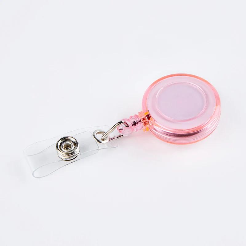 1pc Retractable Badge Holder Clips for Nurse ID Badge Reel with Belt Clip Doctor ID Card Chain Clips School Student Office