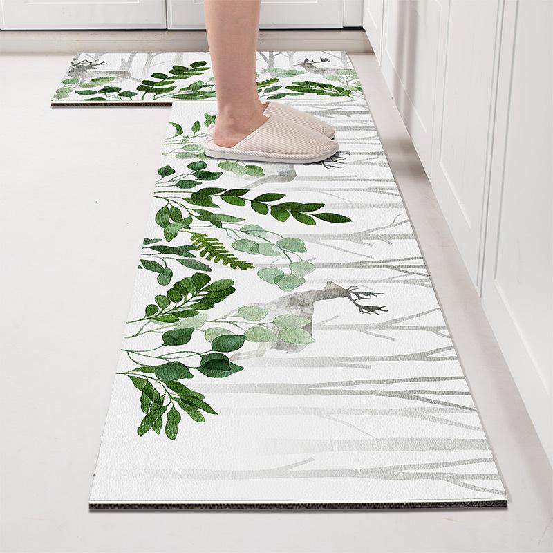 

Коврик для кухни, длинный полосатый коврик, ковер, прикроватный коврик, коврик для двери в ванную, коврик для пола 45 * 70Cm + 45 * 140cm