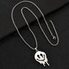 Halloween Gothic Skull Men's Necklace Pendant, Male and Female Personality Creative Couple Necklace