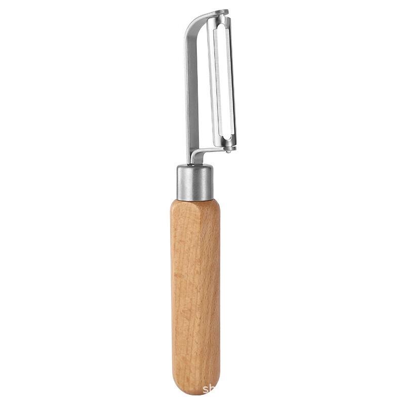 Wooden Handle Fruit and Vegetable Peeler Set