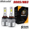 2x 9005/HB3 LED Headlight Kit Combo Bulbs 6500K High Low BEAM Super White Bright