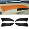 4*Black Leather Door Panel Pull Cover Trim For Ford Mondeo MK5 2014-2017 2018
