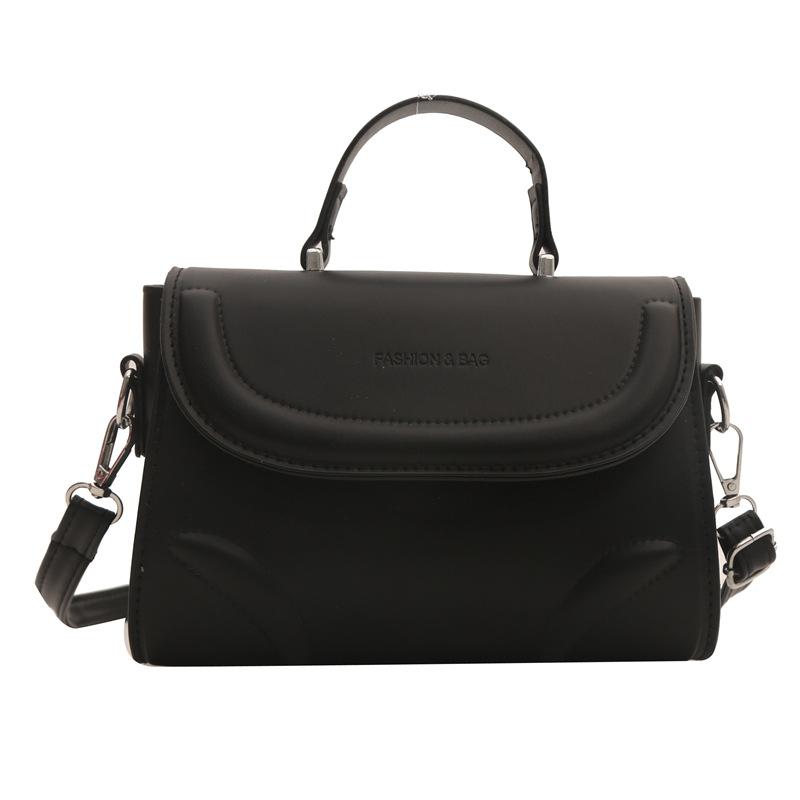 Fashion Small Square Bag Portable Small Square Bag Textured Pu Shoulder Bag Niche Versatile Messenger Bag Women'S Bag