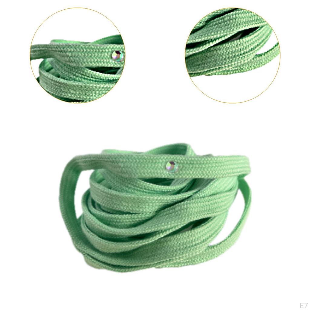 Hockey Skate Laces Accessories Supplies 260cm Elegant Flat Polyester Heavy Duty Shoelaces for Figure