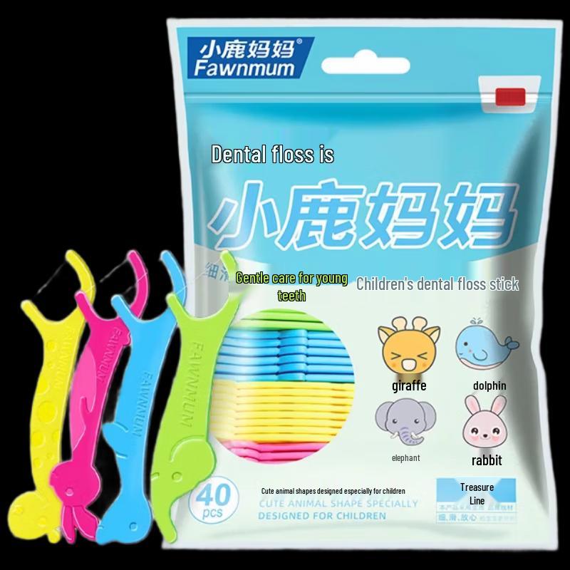 

Xiao Lu Mama Children s Cartoon Dental Floss Sticks