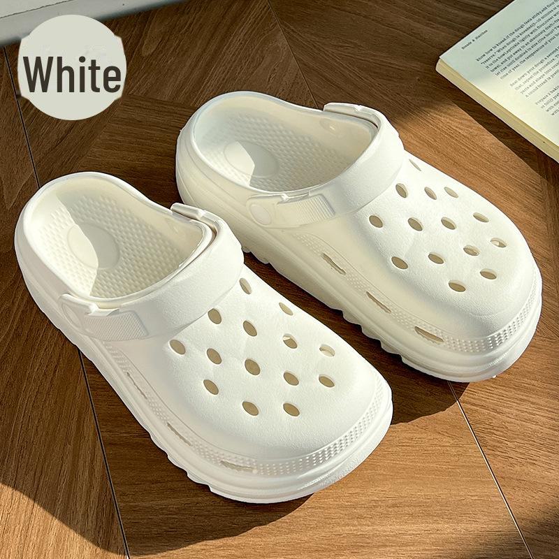 Damskor 2024 Sommartofflor med tjock sula: Inomhus, Utomhus, Strand, Baotou-stil