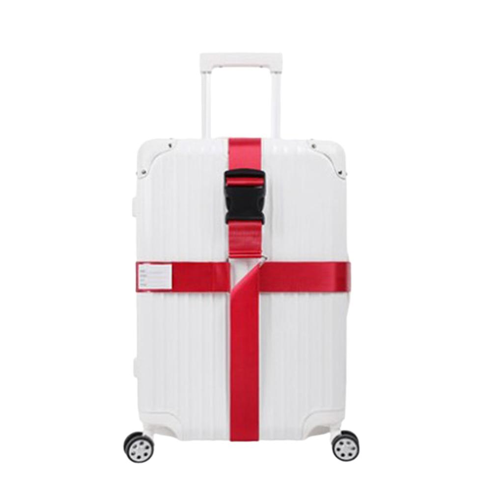 Durable Nylon Travel Bag Straps Convenient Luggage Belts with Buckles Prevent Sliding & Protect Your Luggage with Ease