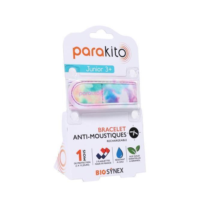 PARAKITO Bracelet Anti-Moustiques Rechargeable Tie And Dye Kids