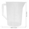 Cabilock Measuring Pitcher, 3000ml Plastic Measuring Cup, Large Measuring Pitcher, Beaker, Measuring Mug, Liquid Cup with Graduated Marks, Mixing Pitc