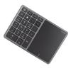 Wireless Numeric Keypad 2.4G Ergonomic 7.5 Degree Angle 10m Receiving Type C Port 22 Keys Number Keypad with Toucad