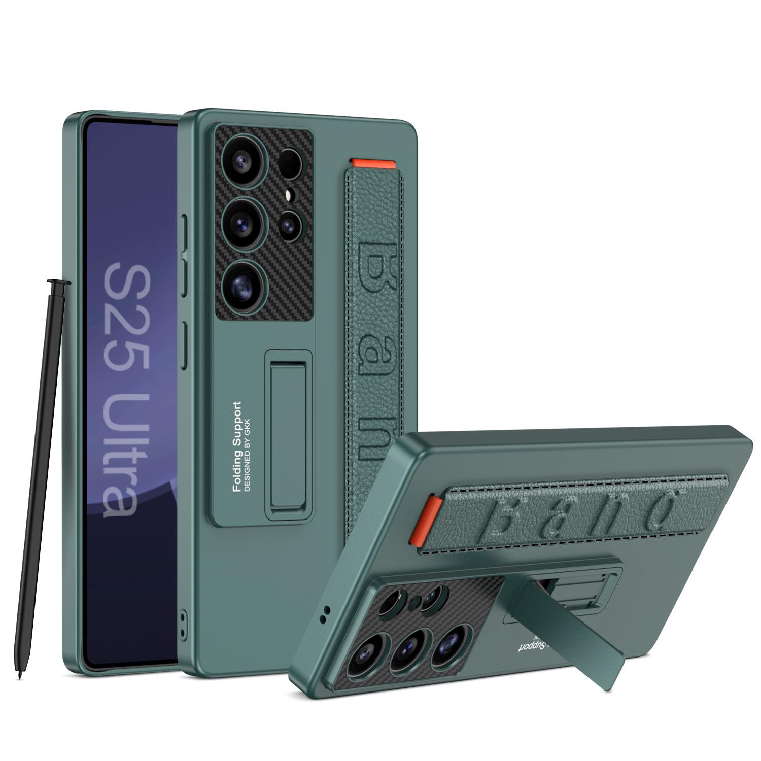 

Samsung S25 Ultra Slim Case with Stand, Drop-proof & Wrist Strap for S25 Plus S25 Ultra Shell Only