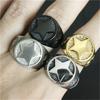 4 Color Star Ring 316L Stainless Steel Jewelry Cool Band Party Personal Design Ring