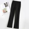 Black Flared Pants Women's New High Waist Drooping Wide Legs Small Casual and Thin Early Autumn Slightly Pulled Suit Pants