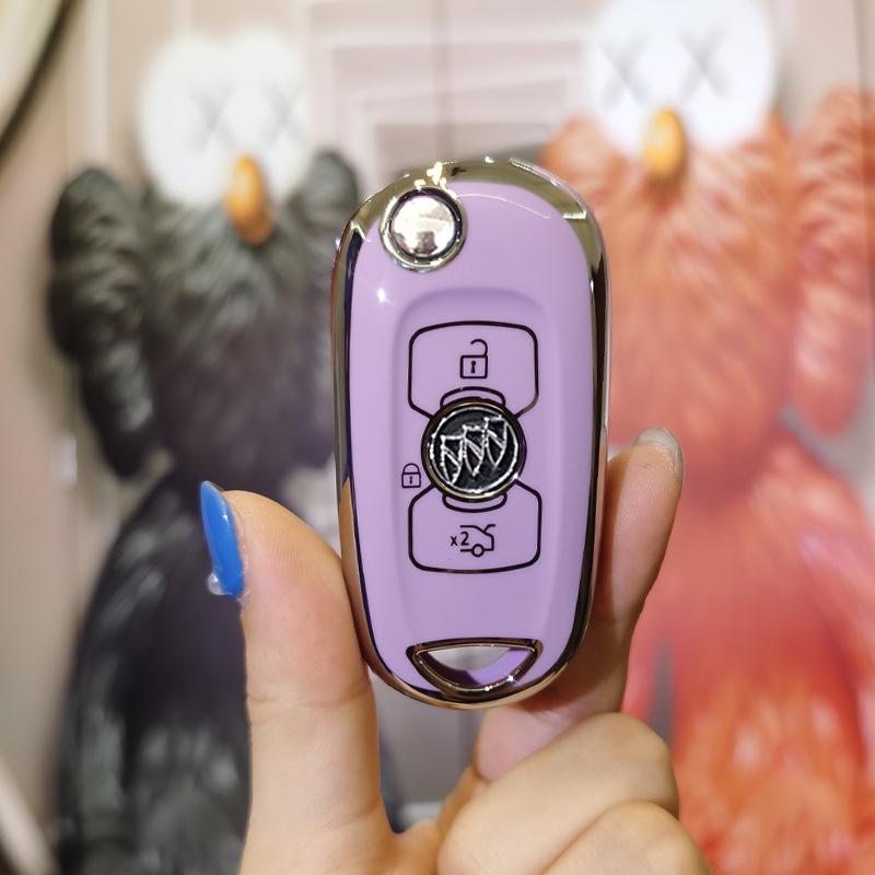 Buick Verano Manual Transmission Key Cover for 18/19 Models - Folding Shell with Buckle for GS Key Bag