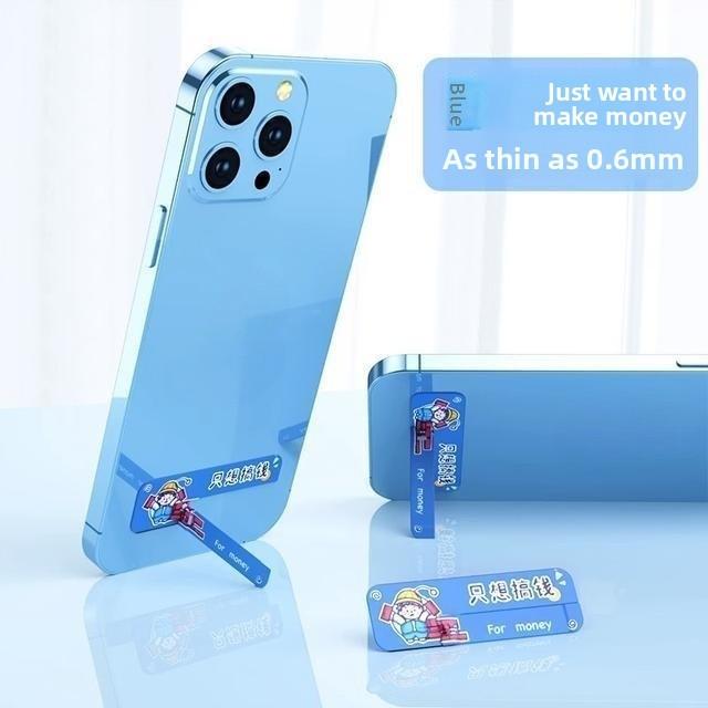 Super Slim Aluminum Mobile Phone Stand With Hidden Mount For Desk Use