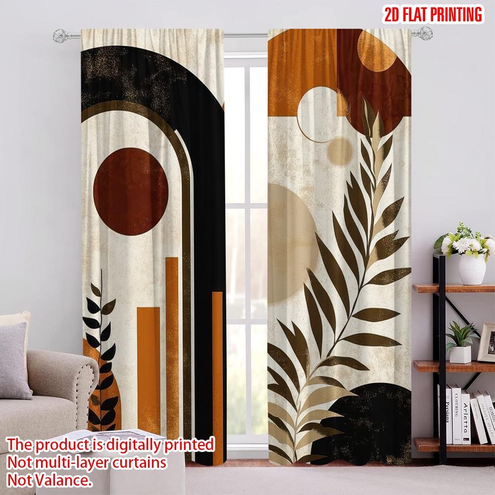 

2D плоская печать 2 шт. Драпировки Богемская ткань, Без электричества Весенняя вечеринка и праздничный декор Использовать для многоцелевого мероприятия 52.50 × 116.00 cm 2 pcs