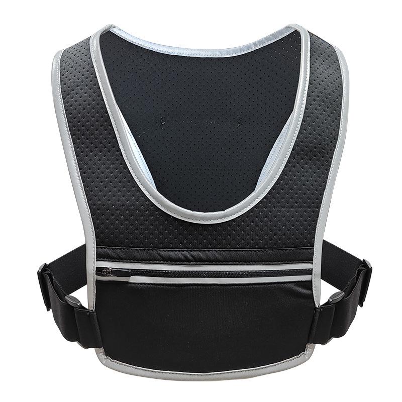 

Unisex Reflective Running & Cycling Chest Vest with Water Bottle Holder 20-35L