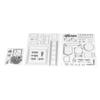 3pcs Clear Stamps DIY Interesting Durable Reusable TPR Material Transparent Appearance Embossing Scrapbooking Tool