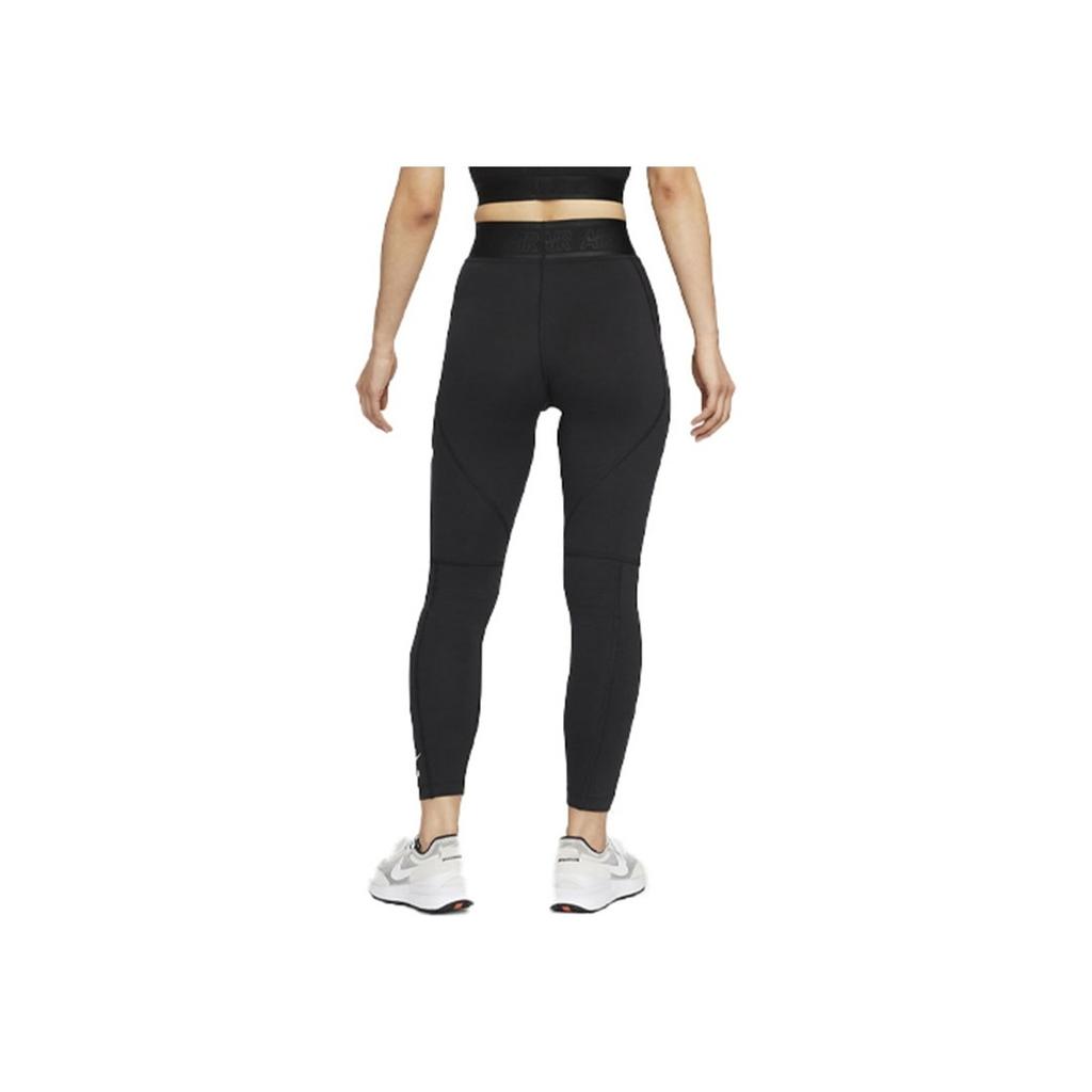 Nike Letter Print High Waist Tight Fitness Pants Women pants Black DM6066-010